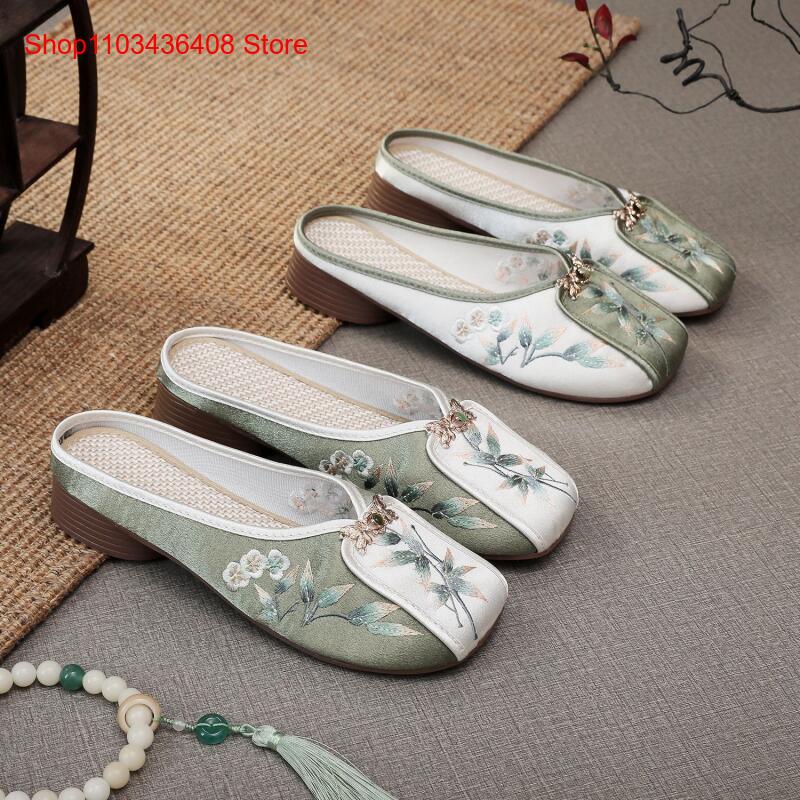 Ethnic Fashion For Women - Новые вышитые домашние тапочки для женщин,