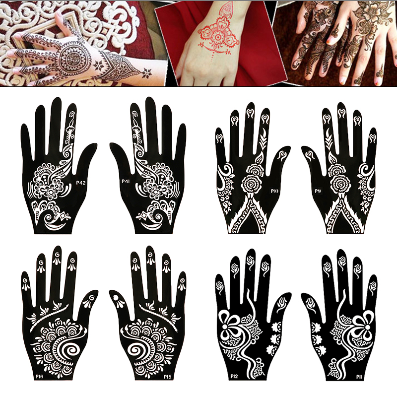 Ethnic Fashion India - Трафареты для татуировок с хной для