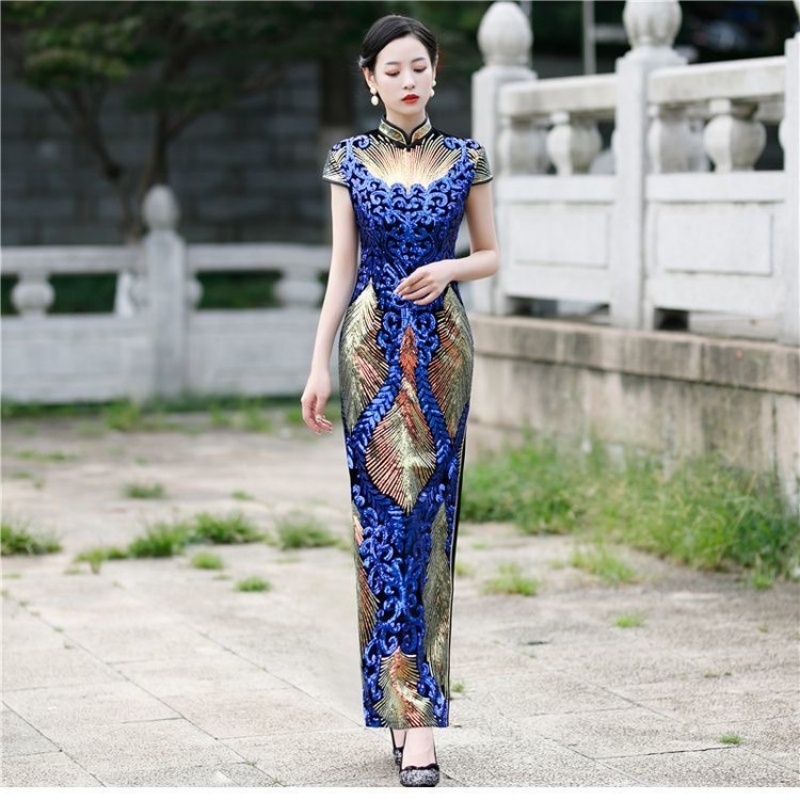 Ao Dai Vietnam Dress - Женское элегантное платье Aodai с коротким
