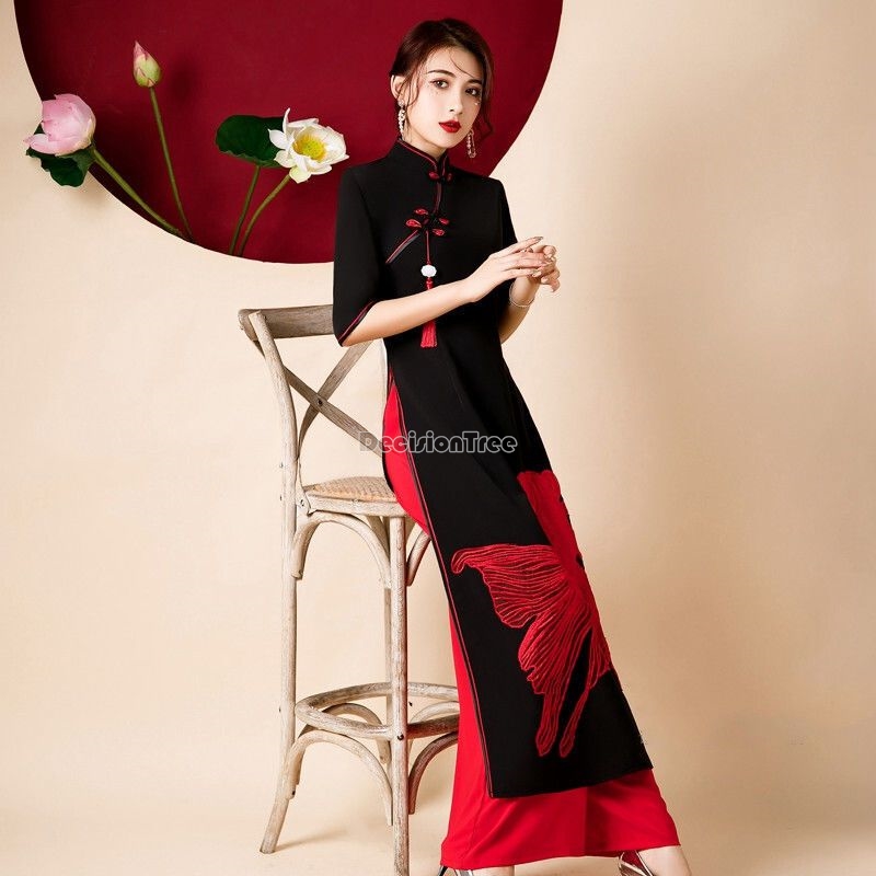 Ao Dai Vietnam Dress - Классическое элегантное танцевальное ципао 2026 года