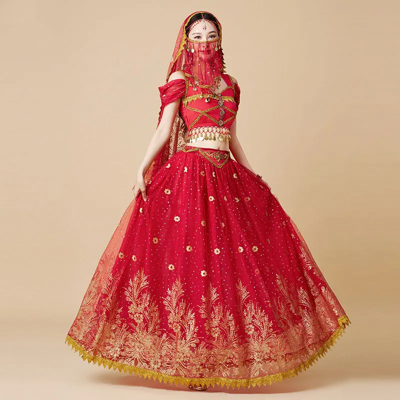Ethnic Fashion India - Женский фестиваль Хэллоуин косплей танец живота