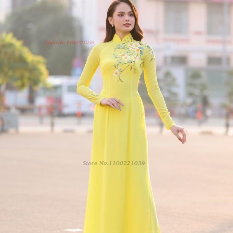  2026 традиционное улучшенное – обзор и цена Ao Dai Vietnam Dress