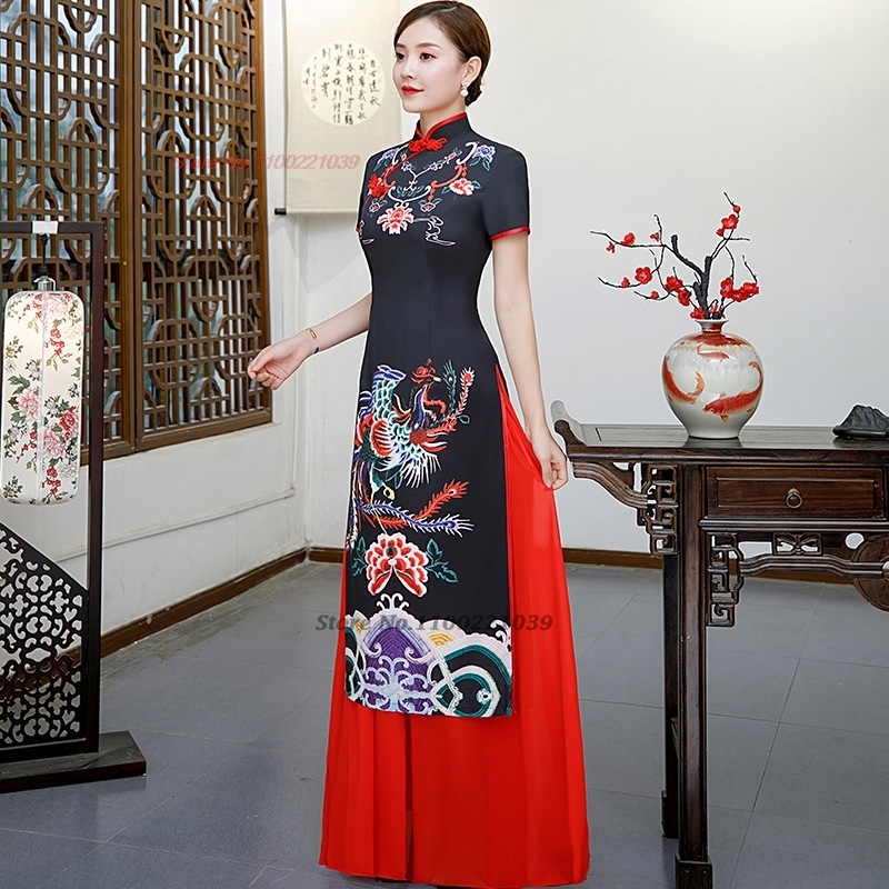 Китайское усовершенствованное  – обзор и цена Ao Dai Vietnam Dress