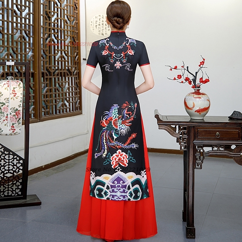 Китайское усовершенствованное  – обзор и цена Ao Dai Vietnam Dress