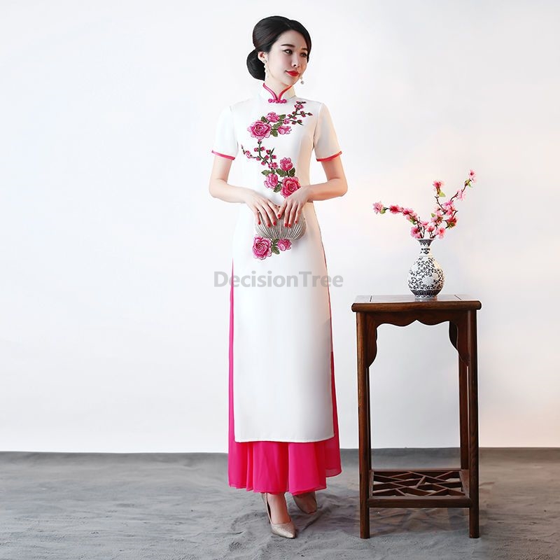 Новое повседневное платье-ципа – обзор и цена Ao Dai Vietnam Dress