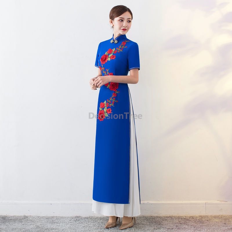 Новое повседневное платье-ципа – обзор и цена Ao Dai Vietnam Dress