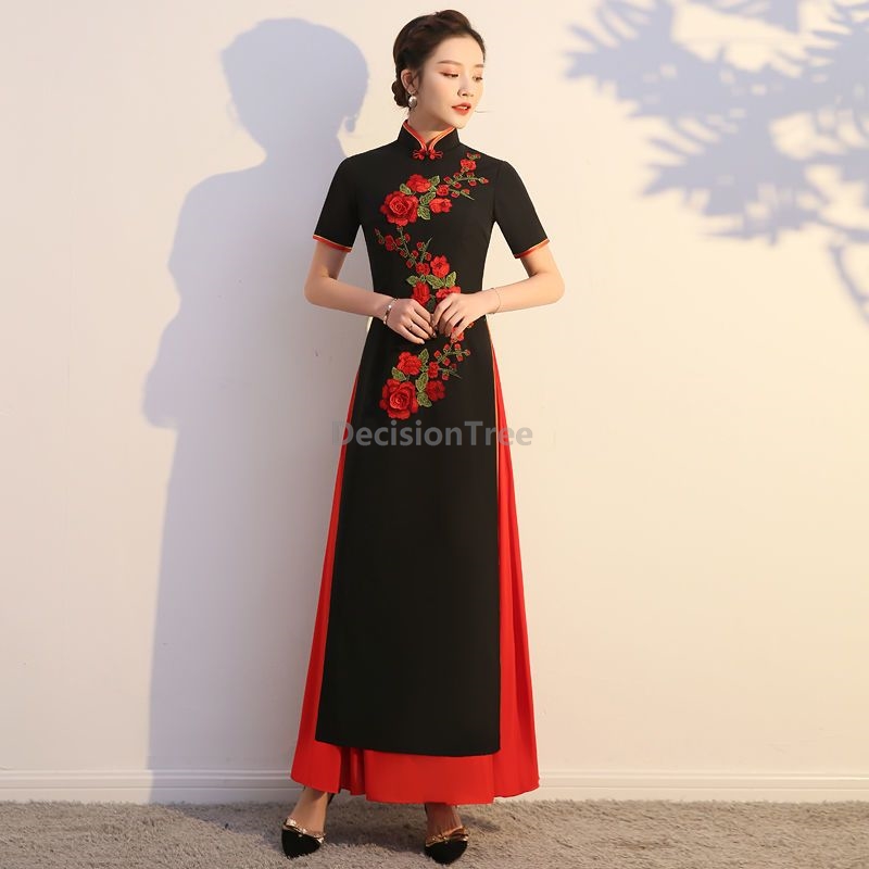 Новое повседневное платье-ципа – обзор и цена Ao Dai Vietnam Dress